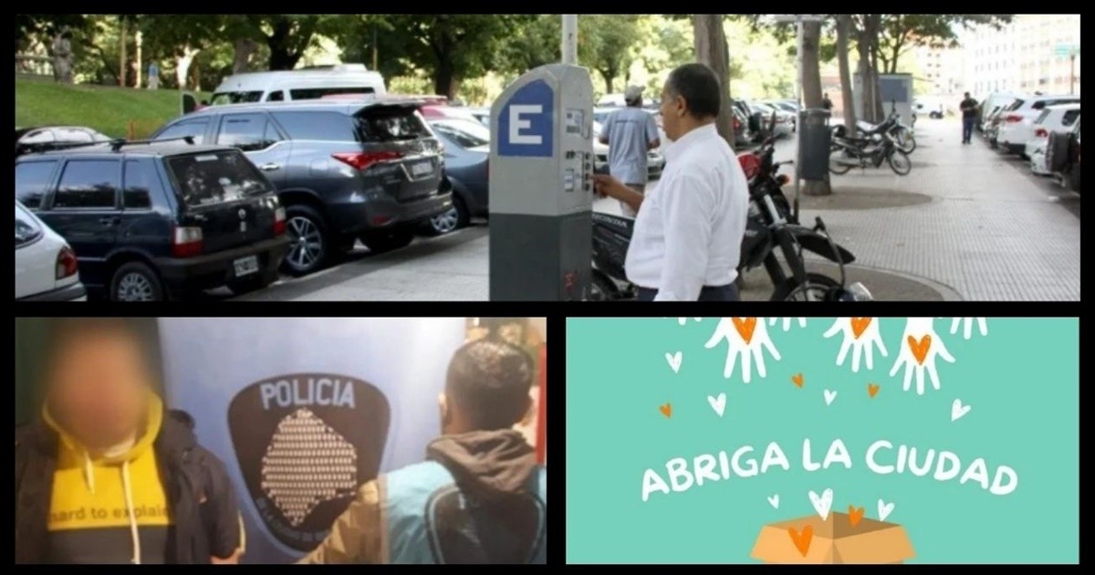 Desde el miércoles, se pagará con una aplicación para estacionar en CABA; Villa Lugano: capturaron a un prófugo acusado de abuso sexual; Vuelve la campaña "Abriga la Ciudad" y mucho más...