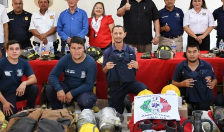 Equipment is delivered for Firefighters of Angostura, Sinaloa