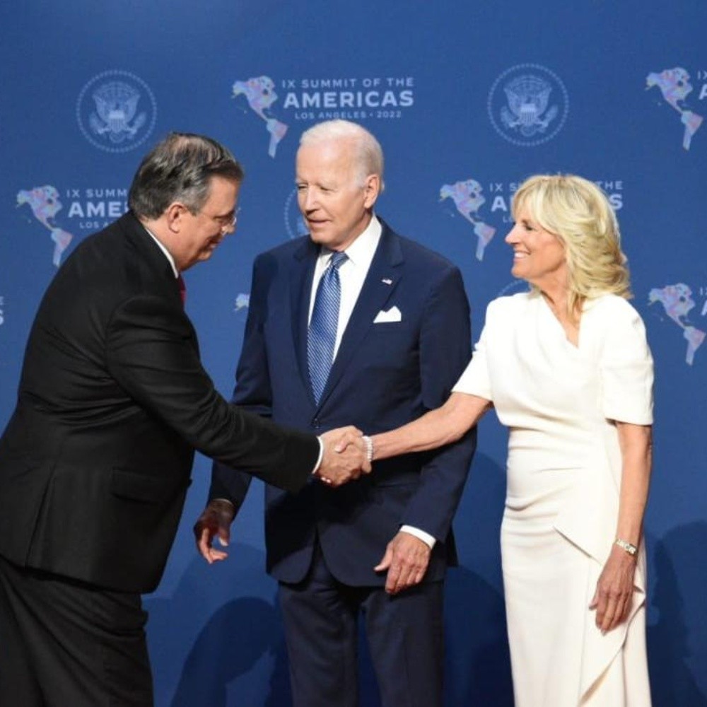 FOTOS. Ante ausencia de AMLO, Marcelo Ebrard se reúne con Joe Biden en la Cumbre de las Américas