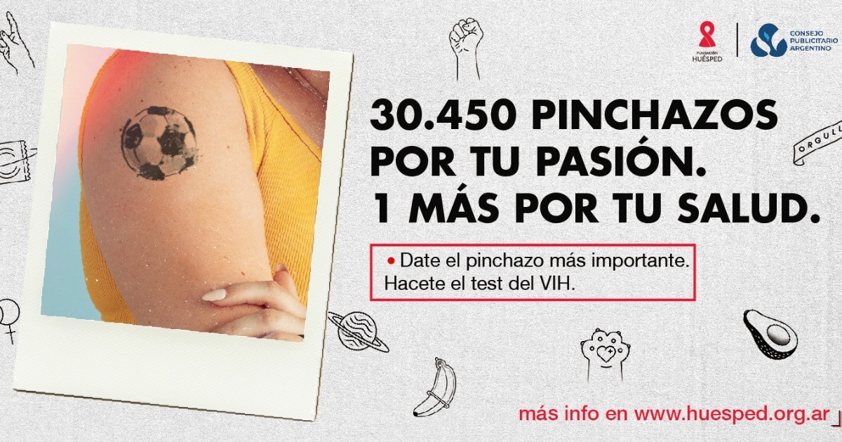 Lanzan la campaña “Date el pinchazo más importante, hacete el test de VIH"