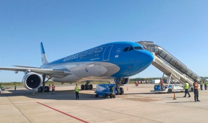 Long weekend: more than 300,000 passengers for Aerolineas Argentinas