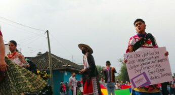 Primera marcha LGTBIQ+ en la Meseta P’urhépecha de Michoacán