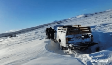 Temporal en Chubut: dos hombres estuvieron casi un día atrapados en la nieve