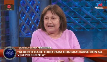 Video: Graciela Ocaña en La Rosca: "Alberto Fernández hoy es totalmente distinto"