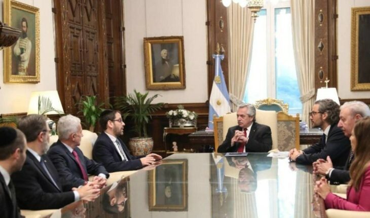 Alberto Fernández received the new authorities of the AMIA