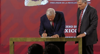 Firma AMLO decreto para garantizar agua en Monterrey