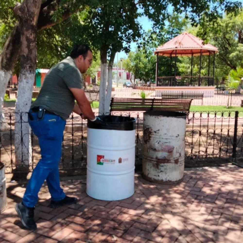 Gobierno de Culiacán pone basureros en corredor Ecoturístico
