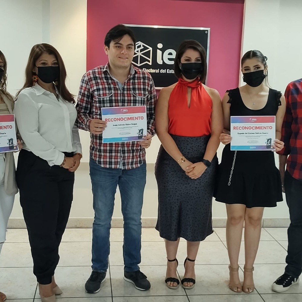 Instituto Electoral de Sinaloa premia a ganadores de concurso de TikTok