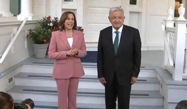 Kamala Harris receives AMLO on his visit to the United States