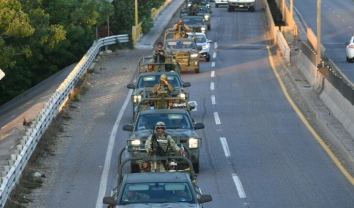 Llega convoy del Ejército Mexicano a Guasave para reforzar seguridad
