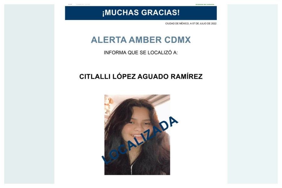 Localizan con vida a Citlalli, adolescente desaparecida en la CDMX