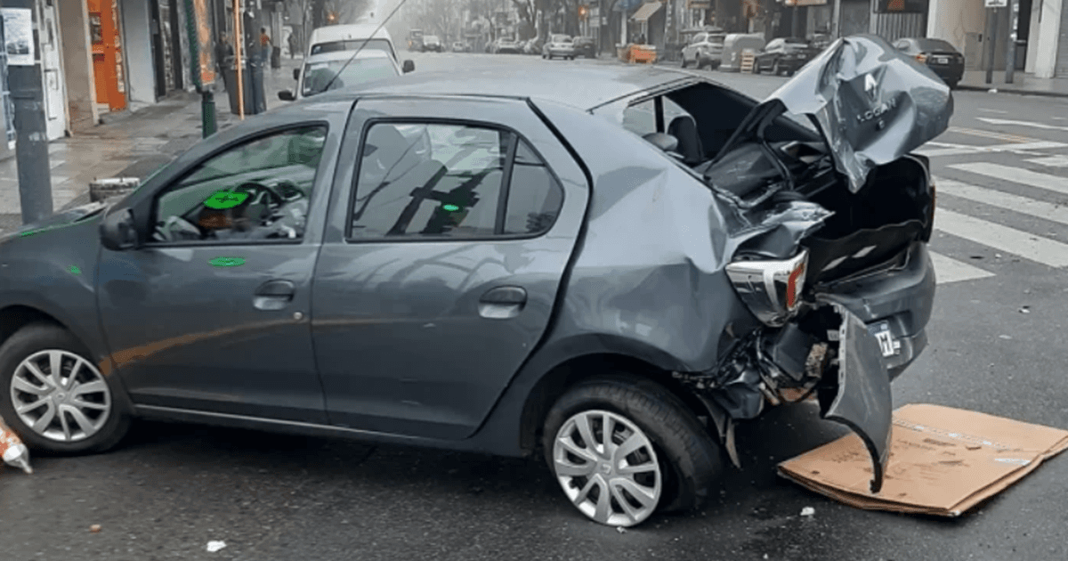 Palermo: A woman was injured after a triple crash