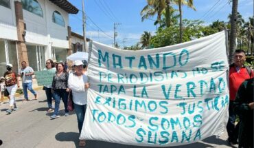 Protest against journalist Susana Carreño