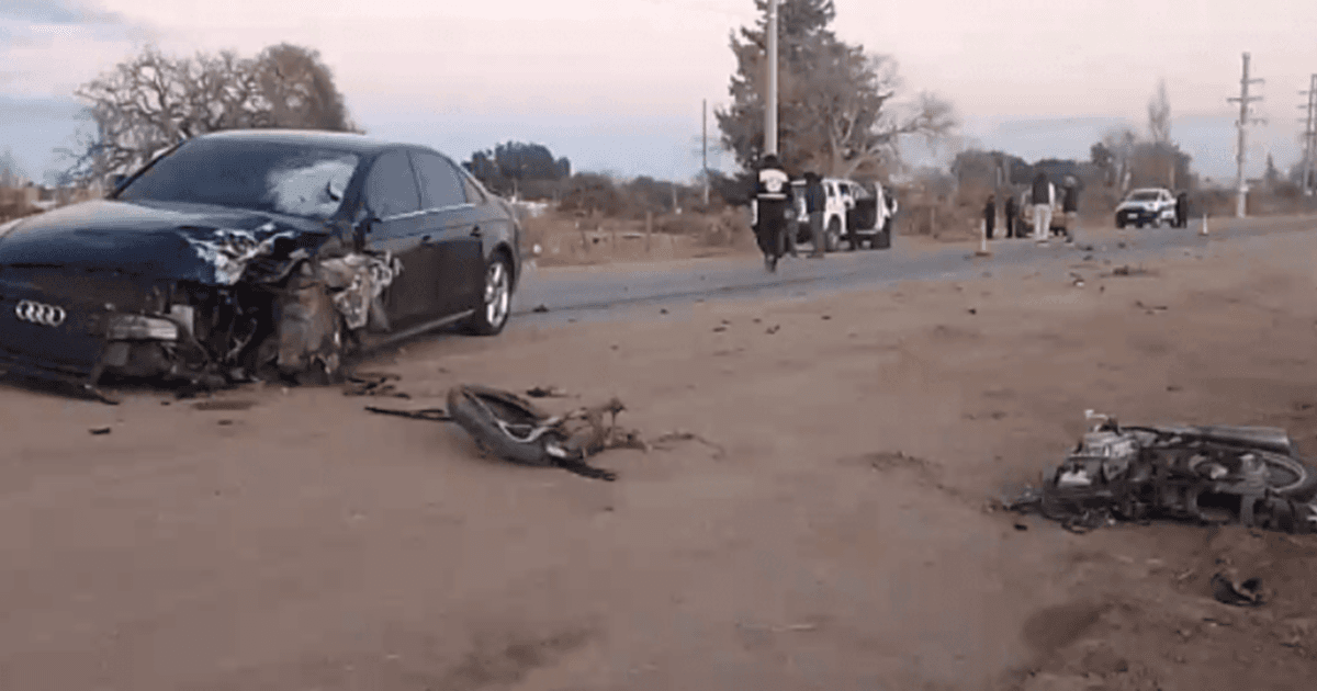 San Luis: un motociclista murió tras ser embestido de frente por un automóvil