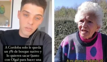 Santiago Maratea ayudará a una abuela que será desolajada por el Gobierno cordobés