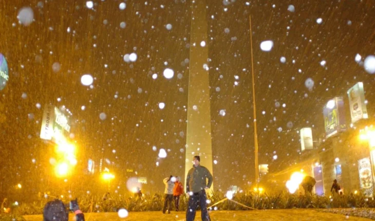 Se cumplen 15 años del día que nevó en Buenos Aires