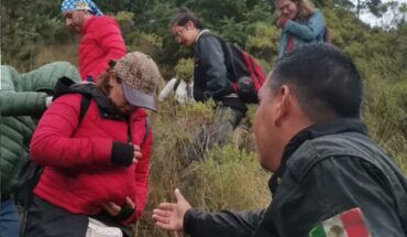 14 people rescued lost in the Ajusco