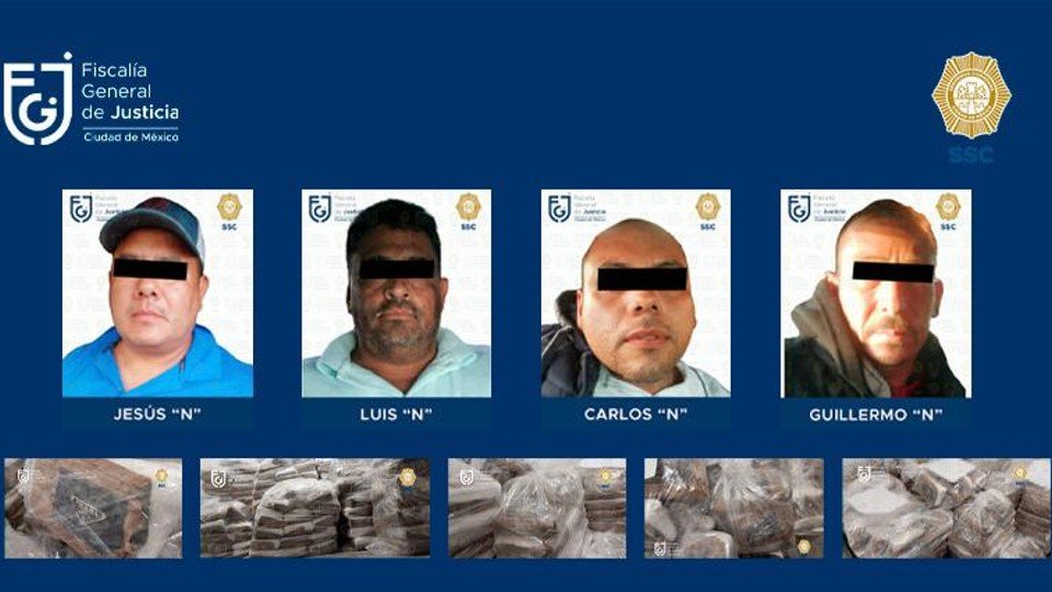 4 men opened trial in CDMX for transfer of 1.6 tons of cocaine