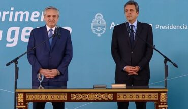 Alberto Fernández le tomó juramento a Sergio Massa como ministro de Economía