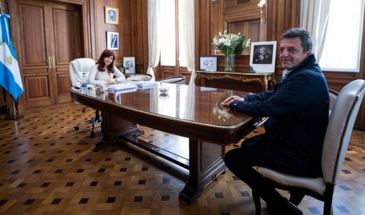 Cristina Fernández de Kirchner recibió a Sergio Massa en el Senado