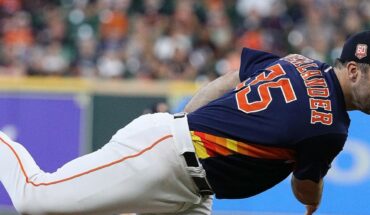 Justin Verlander abandonó juego de Astros por molestia muscular