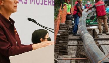 Sheinbaum reiterates works in the network and water cut in Tláhuac