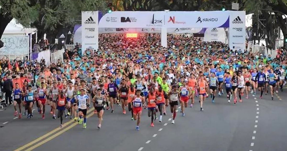 The map of the cuts of streets and avenues by the Buenos Aires Half Marathon Ana Noticias