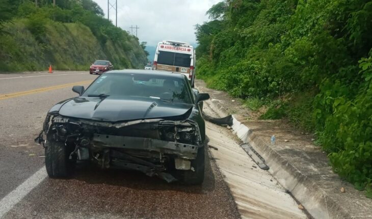 Tres personas heridas tras accidente en autopista Mazatlán-Durango