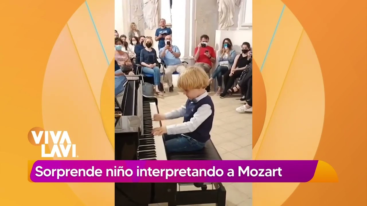 Niño sorprende al tocar obra de Mozart | Vivalavi