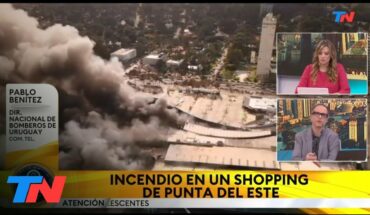 Video: PUNTA DEL ESTE: Incendio en el Punta Shopping. No se registró ninguna víctima.