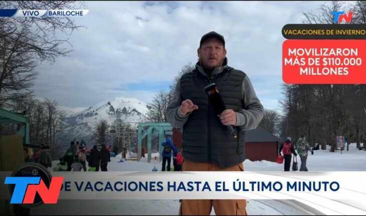 Video: VACACIONES DE INVIERNO: Bariloche y la gente que sigue disfrutando de la nieve