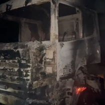 Arson attack in La Araucanía left two forest trucks burned