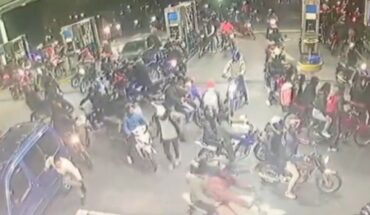 Ataque piraña en Bernal: Una banda de 50 motoqueros robó una estación de servicio