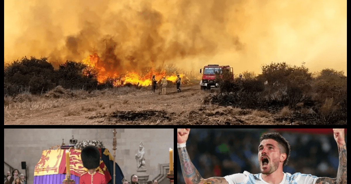 Dos nuevos focos de incendio en Córdoba cerca de Río Cuarto y Traslasierra; Reino Unido: 14 horas de cola para despedir a la Reina Isabel II; Los Pumas reciben a Sudáfrica por el Rugby Championship y más...