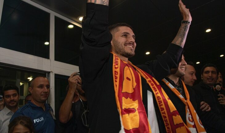 Mauro Icardi arrived in Turkey to join Galatasaray