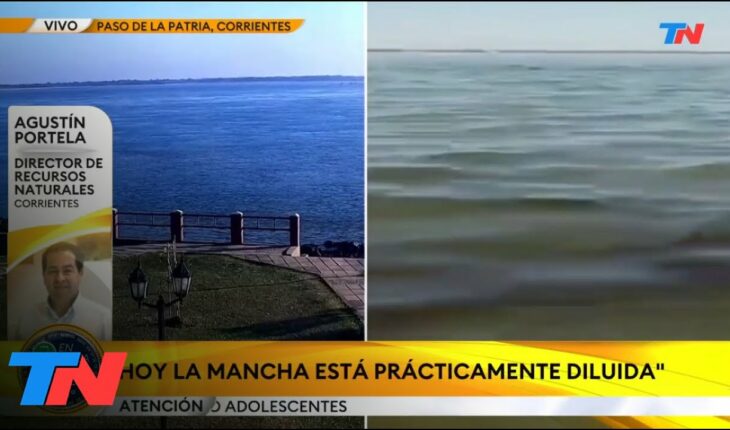 Video: CORRIENTES: Derrame de combustible en el Río Paraná a la altura de Paso de la Patria.