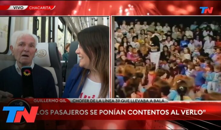 Video: Murió Carlitos Balá:  "Los pasajeros se ponían contentos de verlo", Guillermo Gil