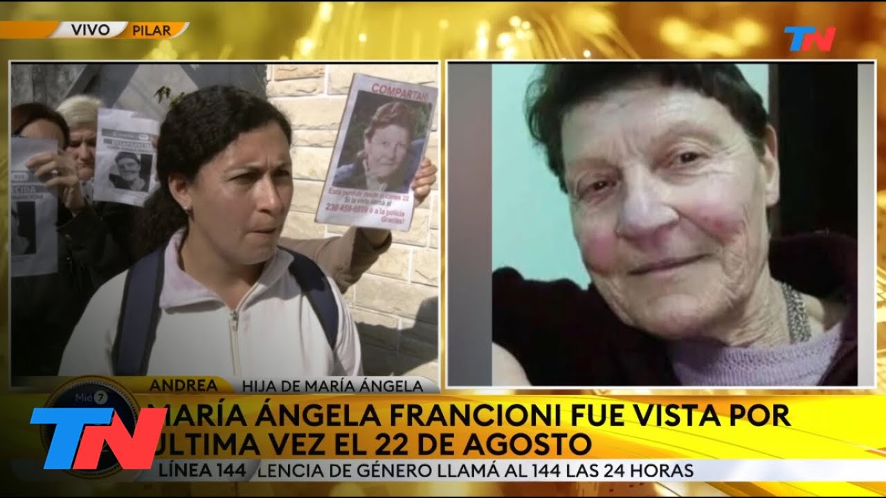PILAR: Intensa búsqueda de una mujer de 72 años desaparecida desde el 22 de Agosto