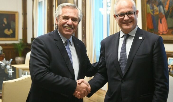 Alberto Fernández met with the mayor of Rome