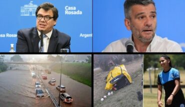 Cabinet changes: Claudio Moroni and Juan Zabaleta resigned; José Mayans was interned; A soccer player from Argentino de Merlo died in a car accident; Venezuela: rains leave 15 dead; The date of the resumption of Gimnasia – Boca and much more was confirmed…