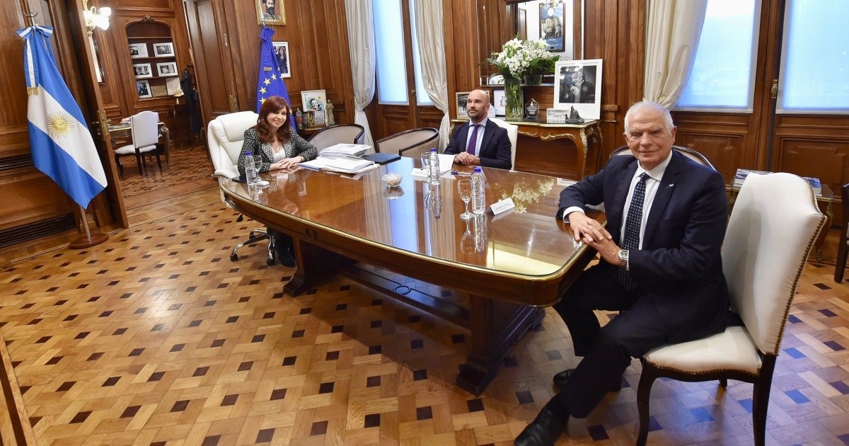 Cristina Ferández de Kirchner se reunió con Josep Borrell
