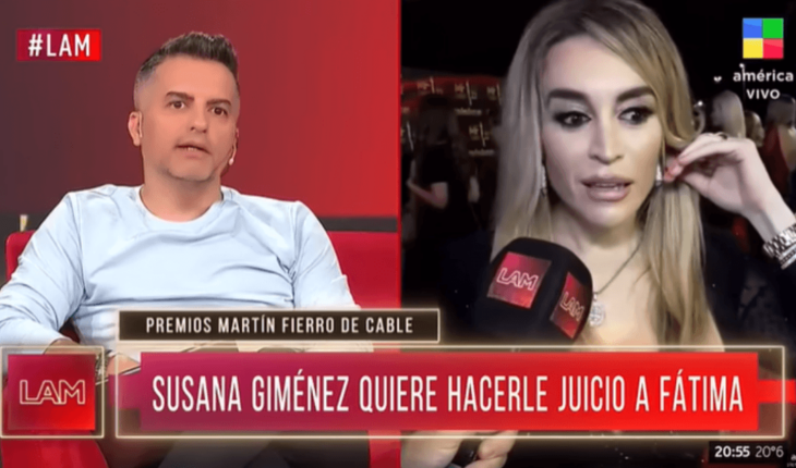 La reacción de Fátima Florez al enterarse que Susana Giménez le haría juicio