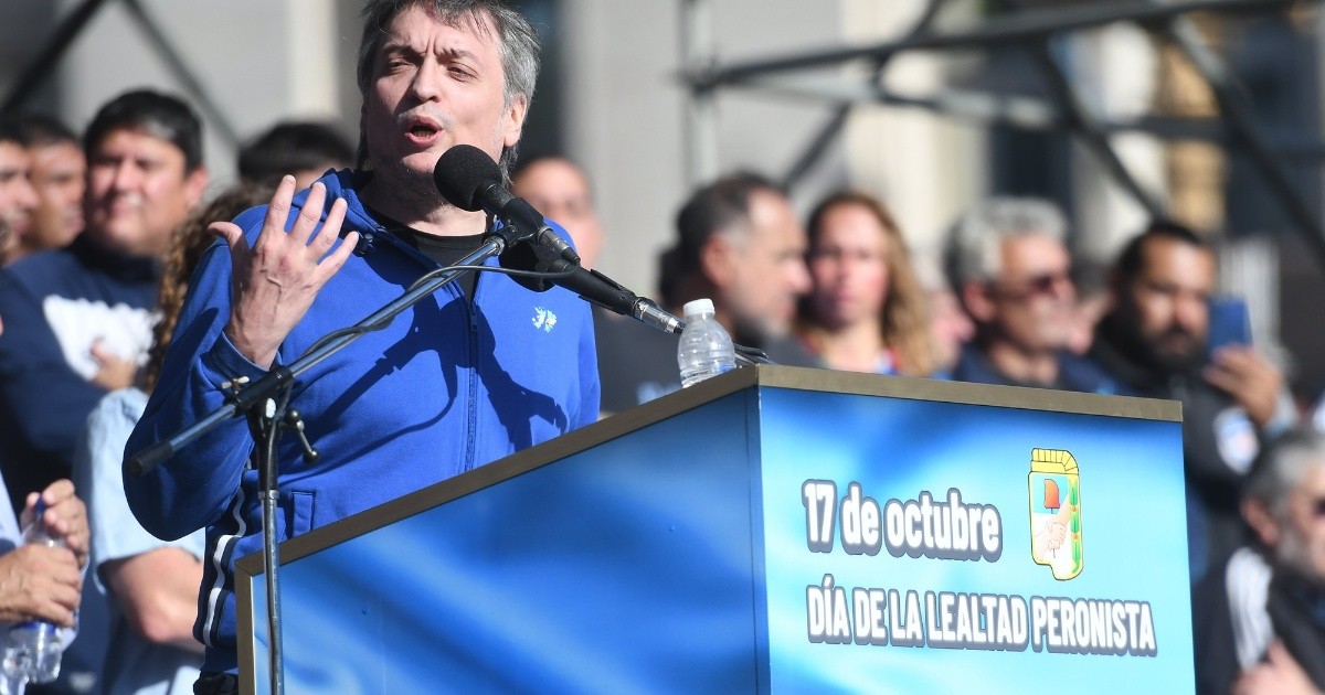 Máximo Kirchner habló desde Plaza de Mayo y le respondió a la CGT: "El desafío por delante no es ver quién tiene lugar en las listas"