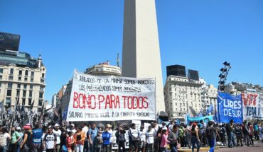 Piquetero organizations mobilize to demand a bonus “without exclusions”