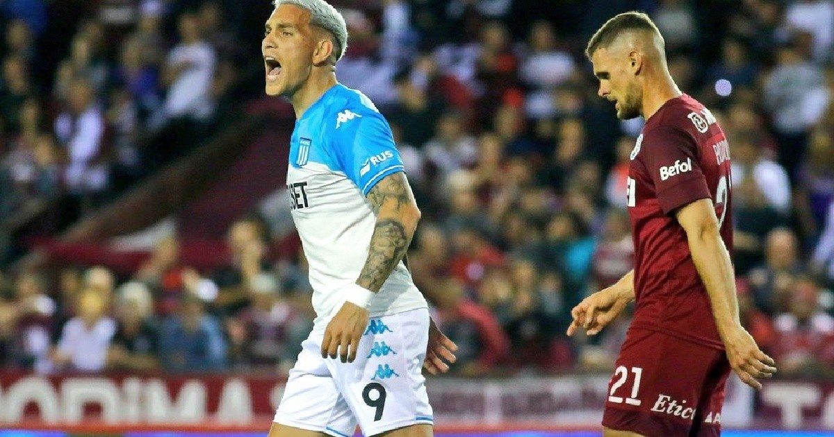 Racing beat Lanús and climbed to the top of the Professional League