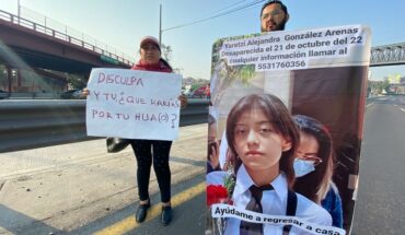 Relatives of Yaretzi Alejandra protest: demand to expedite search