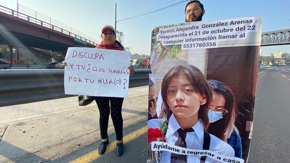 Relatives of Yaretzi Alejandra protest: demand to expedite search