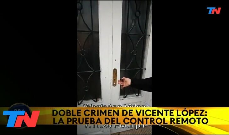 Video: DOBLE CRIMEN DE VICENTE LÓPEZ I Un control remoto, la prueba clave que compromete a Martín Del Río