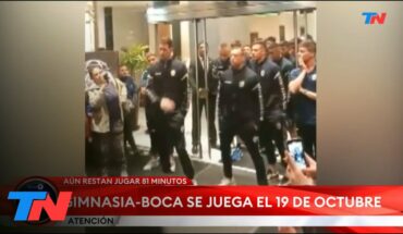 Video: INCIDENTES GIMNASIA-BOCA: El arquero de Gimnasia Rodrigo Rey habló con los hinchas