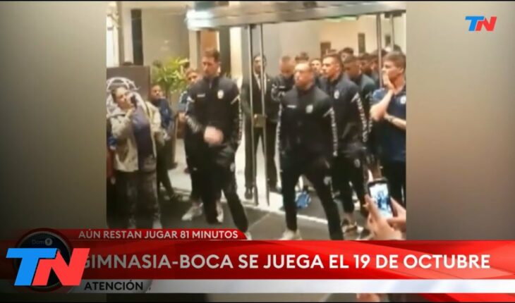 Video: INCIDENTES GIMNASIA-BOCA: El arquero de Gimnasia Rodrigo Rey habló con los hinchas